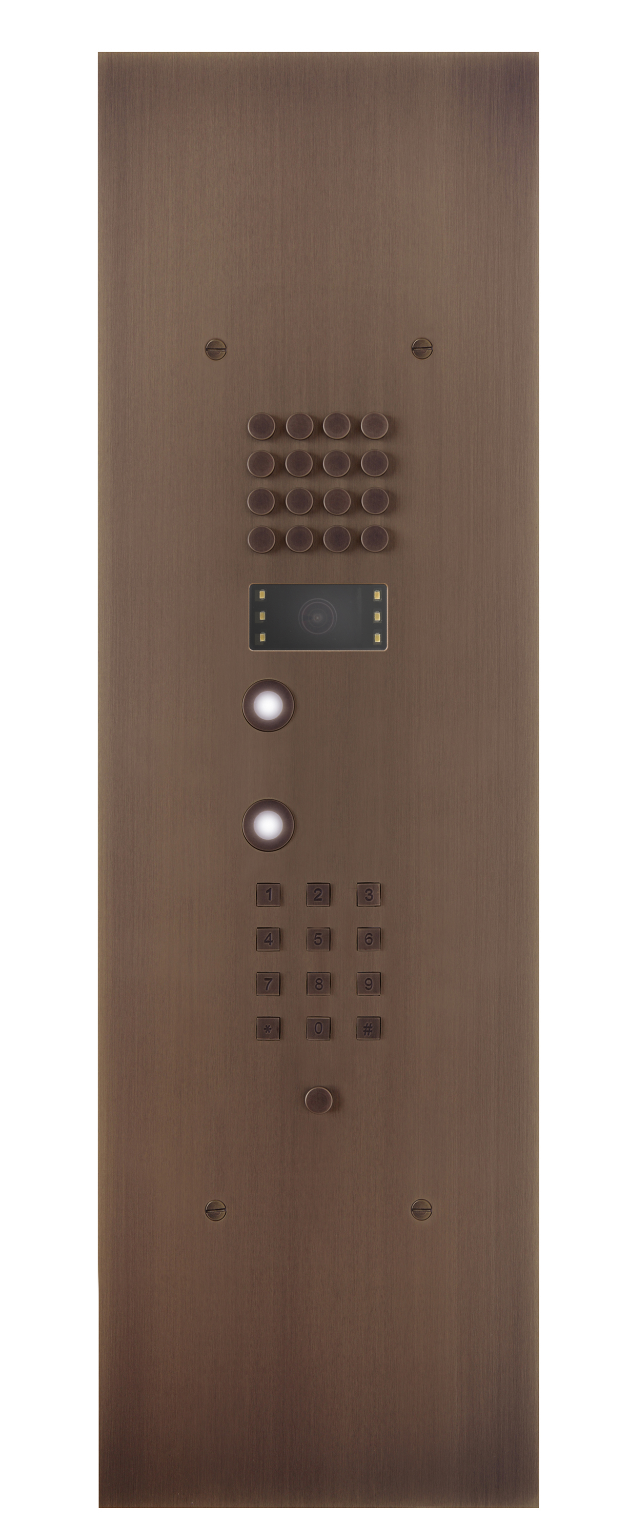 Wizard Bronze rustic IP 2 buttons large model, keypad and video color